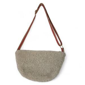 ANTHROPOLOGY Sherpa Half Moon Sling Bag